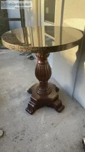 Granite Pedestal Table