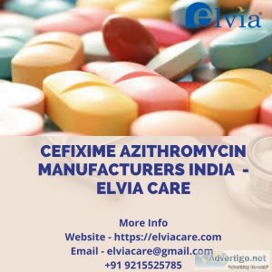 Cefixime azithromycin manufacturers india - elvia care