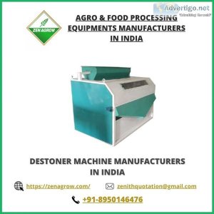 Destoner machine manufacturers in india | zenagrow
