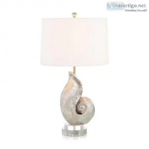 John Richard Nautilus Seashell Table Lamp at Grayson Luxury