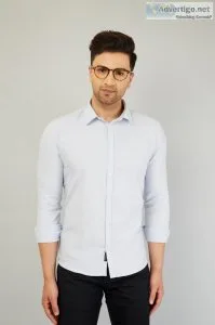 Light blue shirt for men