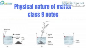 Physical nature of matter class 9 notes