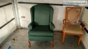 2 chairs and 1 ottoman