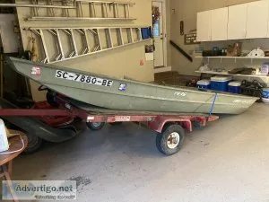 Jon boat and trailer
