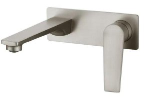 INSPIRE ZEVIO WALL BASIN MIXER BRUSHED&nbspNICKEL