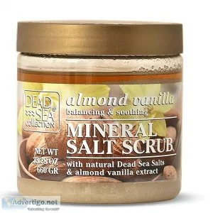 22.57 OZ.ALMOND VANILLA MINERAL SALT SCRUB
