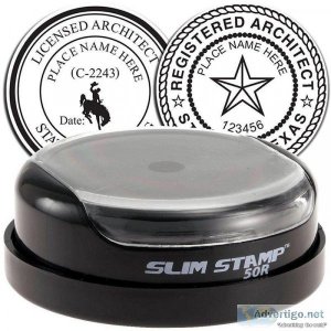 Architect Slim Pre-Inked Rubber Stamp of Seal