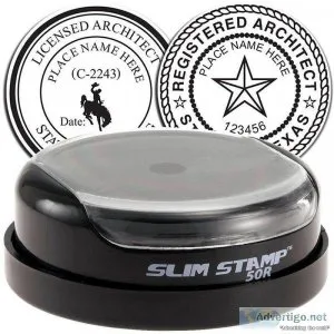 Architect Slim Pre-Inked Rubber Stamp of Seal