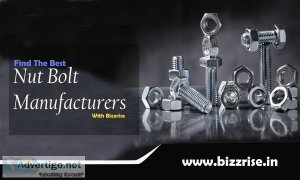 Find best manufacturers of nut bolt at bizzrise b2b portal