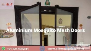 Aluminium mosquito mesh doors in hyderabad