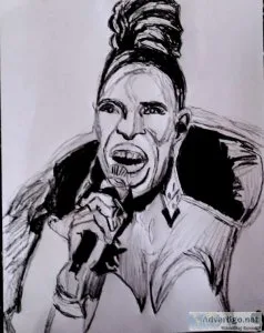Black and White Jennifer Hudson Live GG &ndash 8.5&Prime x 11&Pr