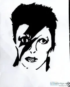 Black and White David Bowie GG &ndash 8.5&Prime x 11&Prime Color