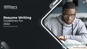Resume writing guideline for 2022