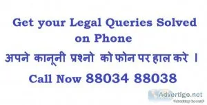 Get Your Legal Queries Solved On Phone Call Now 91 88034 88038