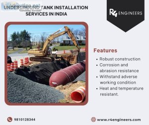 Underground tank installation services in india