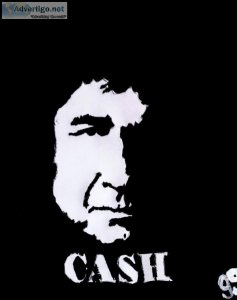 Black and White Johnny Cash GG &ndash 8.5&Prime x 11&Prime Paint
