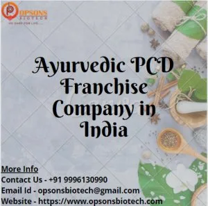 Ayurvedic pcd franchise company in india