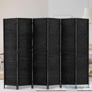 Artiss 6 Panel Room Divider - Black