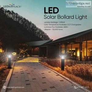 Introducing Solar LED Bollard Lights Wireless Outdoor Fixtures T