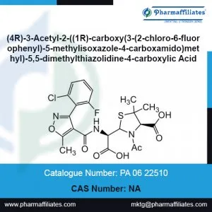 (4r)-3-acetyl-2-((1r)-carboxy(3-(2-chloro-6-fluorophenyl)-5-meth