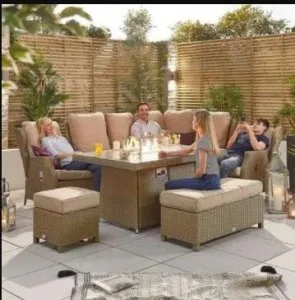 Nove Vskylar Modular Reclining Firepit Corner Dining  Blakesleys