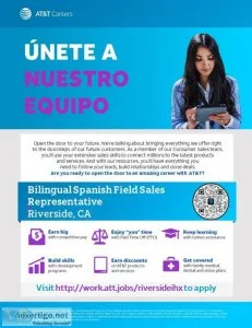 Bilingual Spanish Field Sales Representative - Riverside CA