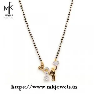 Gold Designer CZ Mangalsutras for women at best price in Mumbai 
