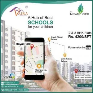 2 and 3BHK apartments in bowrampet  Vajradevelopers