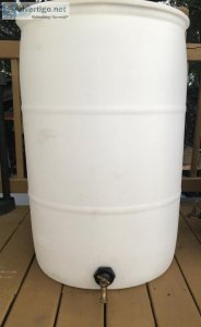 55 Gallon Rain Barrel wspigot