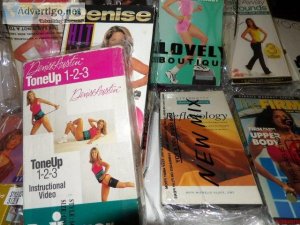 18 USED VHS Fitness tapes with a few rares.