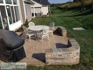 Stone block retaining walls stafford va