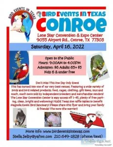 Conroe Exotic Bird Expo
