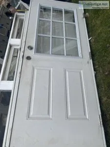 Steel entry door