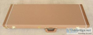 Fender StratocasterTelecas ter Case - Brown W Gold Poodle Interi