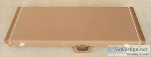 Fender StratocasterTelecas ter Case - Brown W Gold Poodle Interi