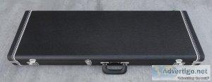 Fender StratocasterTelecas ter Case - Black W Black Poodle Inter