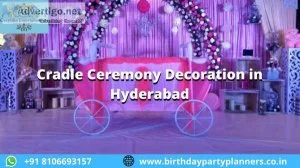 Cradle ceremony decoration in hyderabad