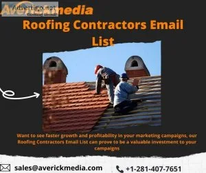 Get the best roofing contractors email list in us