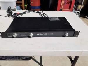 Crown Audio D-45 Stereo Power Amplifier - 25W per Channel into 8
