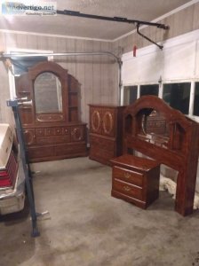 5 piece wood bedroom set