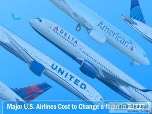 How much does it cost to change a flight in 2022?