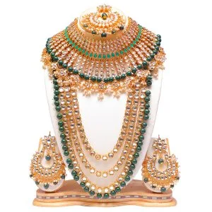 Buy artificial kundan jewellery set for women