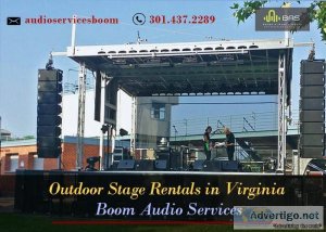 Outdoor Stage Rentals in Virginia  Boom Audio Services