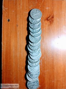 Roll of 20 silver walking liberty coins
