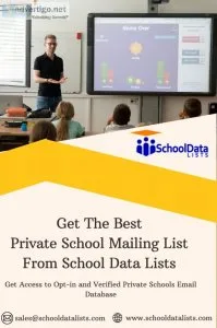 Get access to opt-in and private school contact database