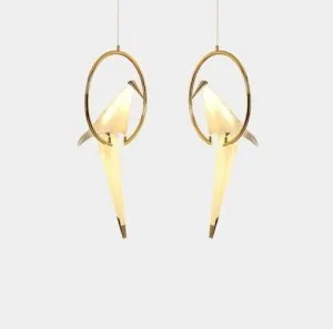 QZ8113 PERCH BIRD CHANDELIER