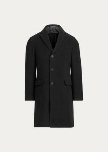 100% New Ralph Lauren Cashmere Wool Overcoat 38R Charcole Gray