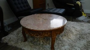 Hand Carved Marble Coffee Table