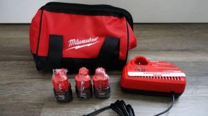 3X New Milwaukee M 2.0 M12 Batteries  Charger