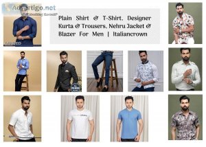 Mens clothing: shirts & t-shirts, designer kurta & trousers - it